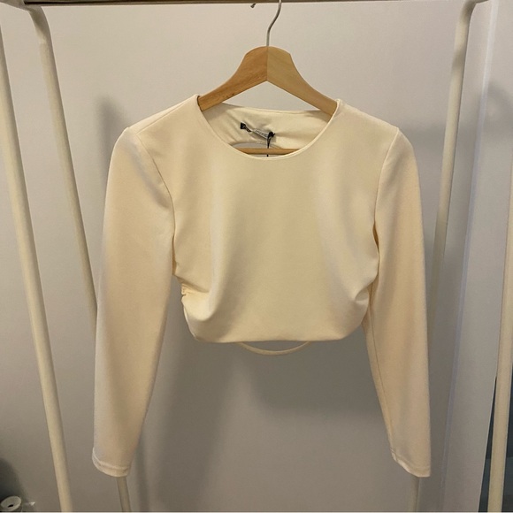 Zara Open Back Crop Top + Skirt Set - Picture 6 of 12